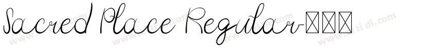 Sacred Place Regular字体转换